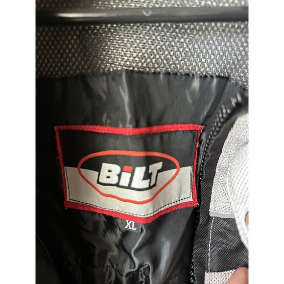 Bilt Racing Padded Motorcycle Jacket Men’s Size XL Black/Gray - Great Condition - Picture 5 of 6